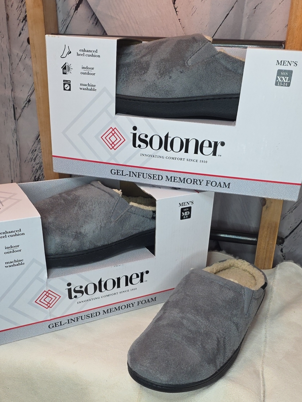 Isotoner Microswade Memory Foam Clog Style Slippers Numerous Sizes